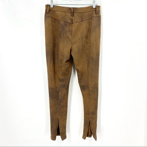 Free People Suede Studded Beaded Pants Size 6 - Picture 2 of 11